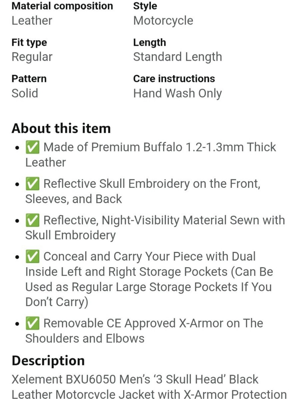 Xelement jacket 2X - Picture 12 of 12